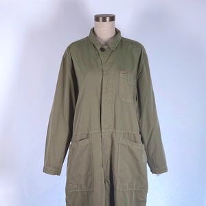 Lucky Brand Olive Long Sleeve Jumpsuit